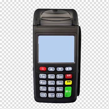 Point of sale Payment terminal Sales EMV, Bank products Real pos machine transparent background PNG clipart