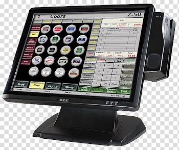 Point of sale Retail Cash register System Sales, monitors transparent background PNG clipart