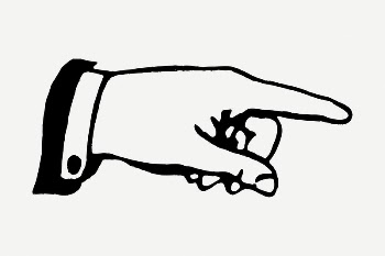 Pointing hand drawing, illustration psd. | Free PSD - rawpixel