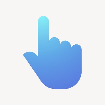 Pointing hand icon, gradient design | Free Icons - rawpixel