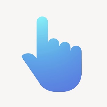 Pointing hand icon, gradient design | Free Icons - rawpixel