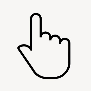 Pointing hand icon, line art | Free Icons - rawpixel