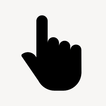Pointing hand icon, simple flat | Free Icons - rawpixel