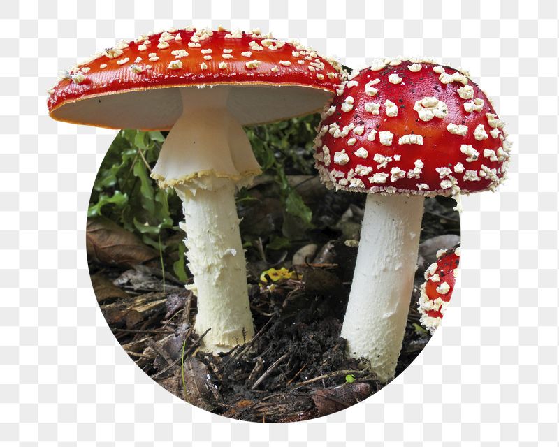 Poisonous mushroom png badge sticker, | Free PNG - rawpixel
