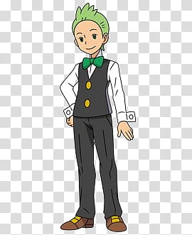 Pokemon, animated waering gray vest transparent background PNG clipart