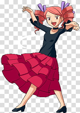 Pokemon, pink-haired female anime character transparent background PNG clipart