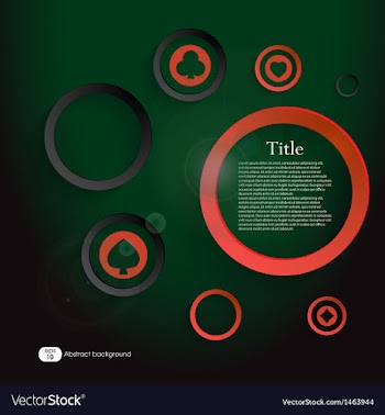 Poker background vector image
