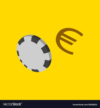 Poker chips flat plastic poker chips sign vector image