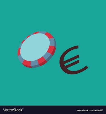 Poker chips flat plastic poker chips sign vector image