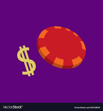 Poker chips flat plastic poker chips sign vector image