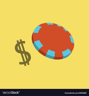 Poker chips flat plastic poker chips sign vector image