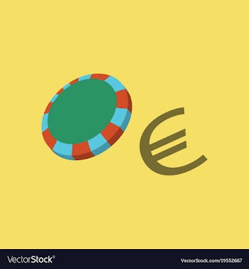 Poker chips flat plastic poker chips sign vector image