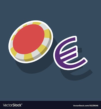 Poker chips sticker plastic poker chips sign vector image