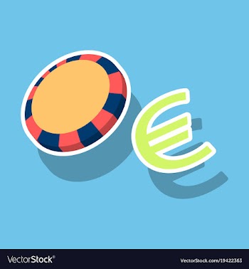 Poker chips sticker plastic poker chips sign vector image