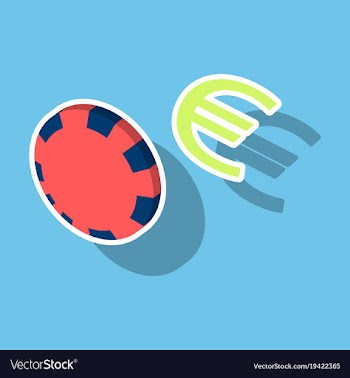 Poker chips sticker plastic poker chips sign vector image