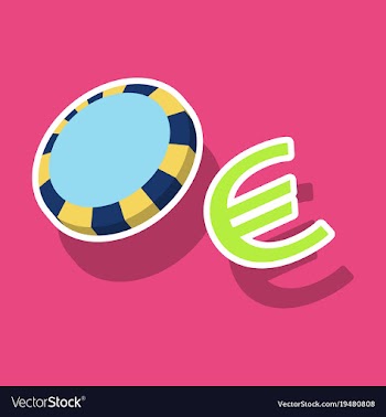 Poker chips sticker plastic poker chips sign vector image