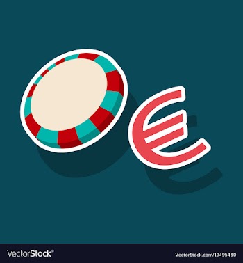 Poker chips sticker plastic poker chips sign vector image