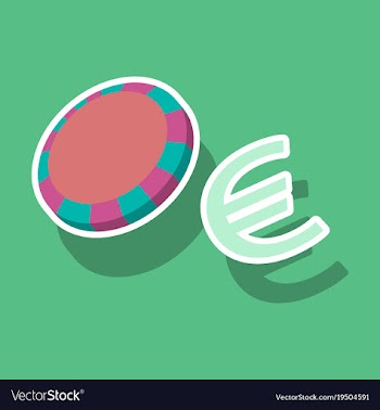 Poker chips sticker plastic poker chips sign vector image