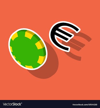 Poker chips sticker plastic poker chips sign vector image