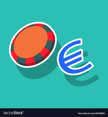 Poker chips sticker plastic poker chips sign vector image