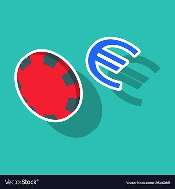 Poker chips sticker plastic poker chips sign vector image