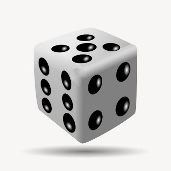 Poker dice clipart, collage element | Free PSD - rawpixel