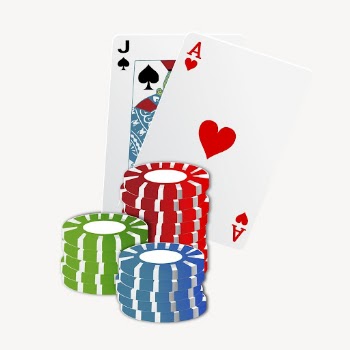Poker game clipart, collage element | Free PSD - rawpixel