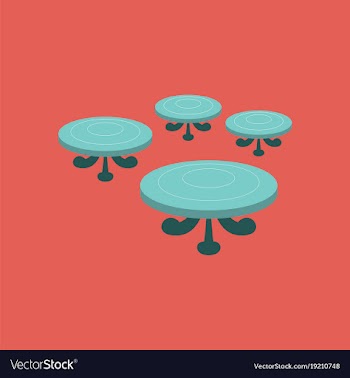 Poker table flat vector image