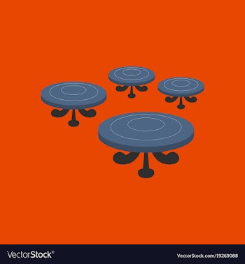Poker table flat vector image