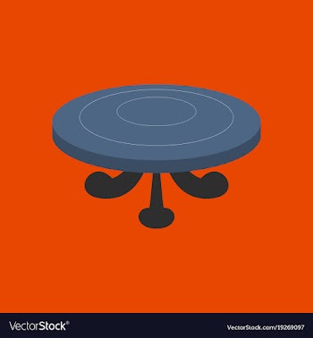 Poker table flat vector image