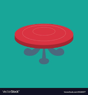 Poker table flat vector image