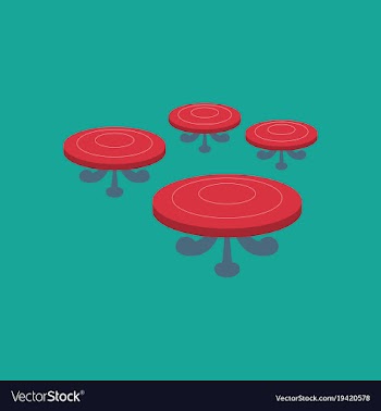 Poker table flat vector image