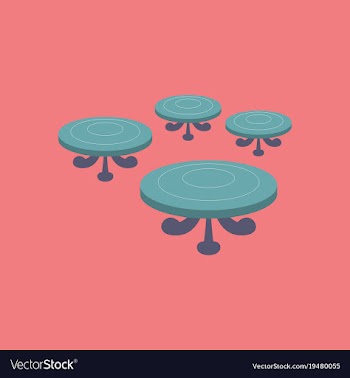 Poker table flat vector image