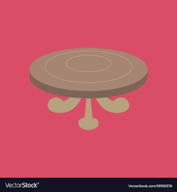 Poker table flat vector image