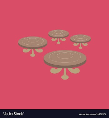 Poker table flat vector image