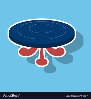 Poker table sticker vector image