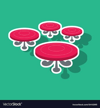 Poker table sticker vector image