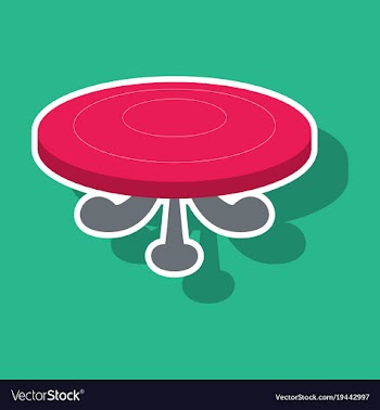 Poker table sticker vector image
