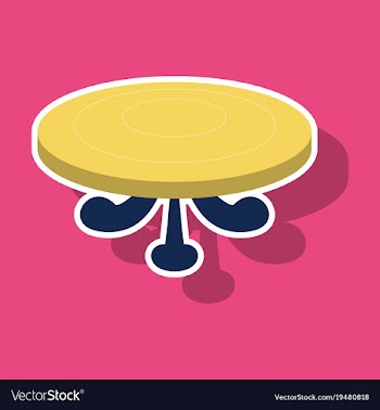 Poker table sticker vector image