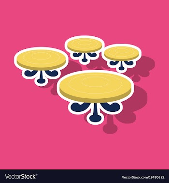 Poker table sticker vector image