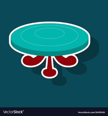 Poker table sticker vector image