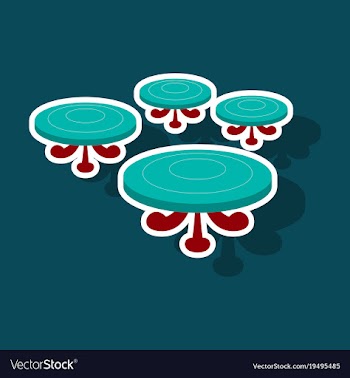Poker table sticker vector image
