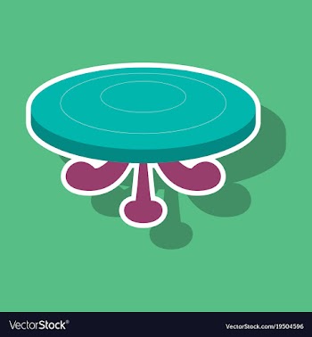 Poker table sticker vector image
