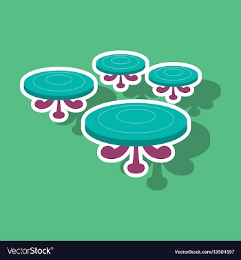 Poker table sticker vector image