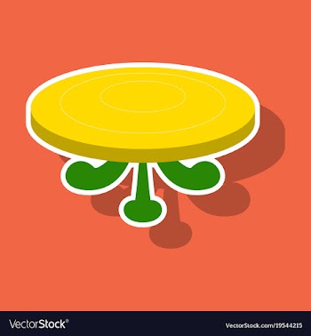 Poker table sticker vector image
