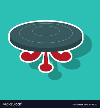 Poker table sticker vector image
