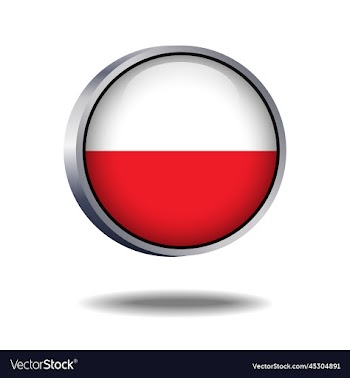 poland flag button