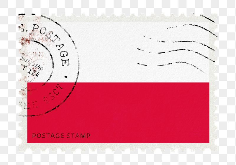 Poland png post stamp sticker, | Free PNG - rawpixel