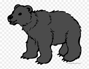 Polar Bear Animal Free Black White Clipart Images Clipartblack - Baby Polar Bear Queen Duvet