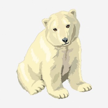 Polar bear baby clipart illustration. | Free Photo - rawpixel